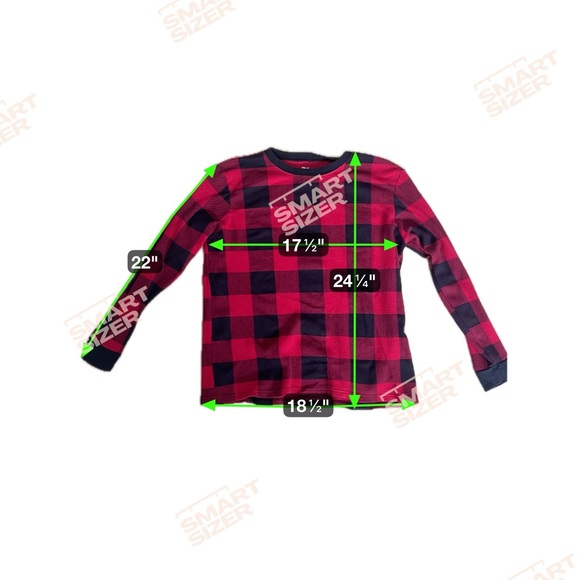 The Children's Place Adult Red and Black Buffalo Check Holiday Christmas Pajamas - Picture 7 of 10